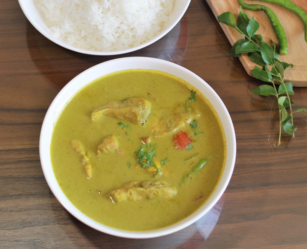 Green Fish Curry Recipe | flavours of my kitchen | Seafood