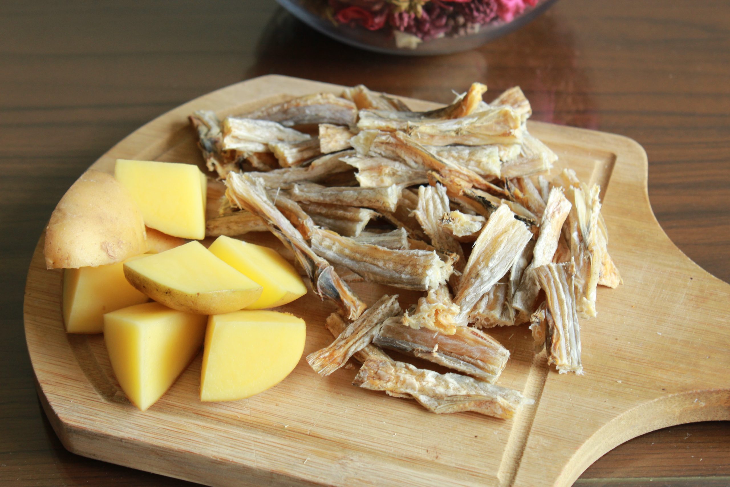 Bombay Duck Dry Fish with Potatoes - flavours of my kitchen